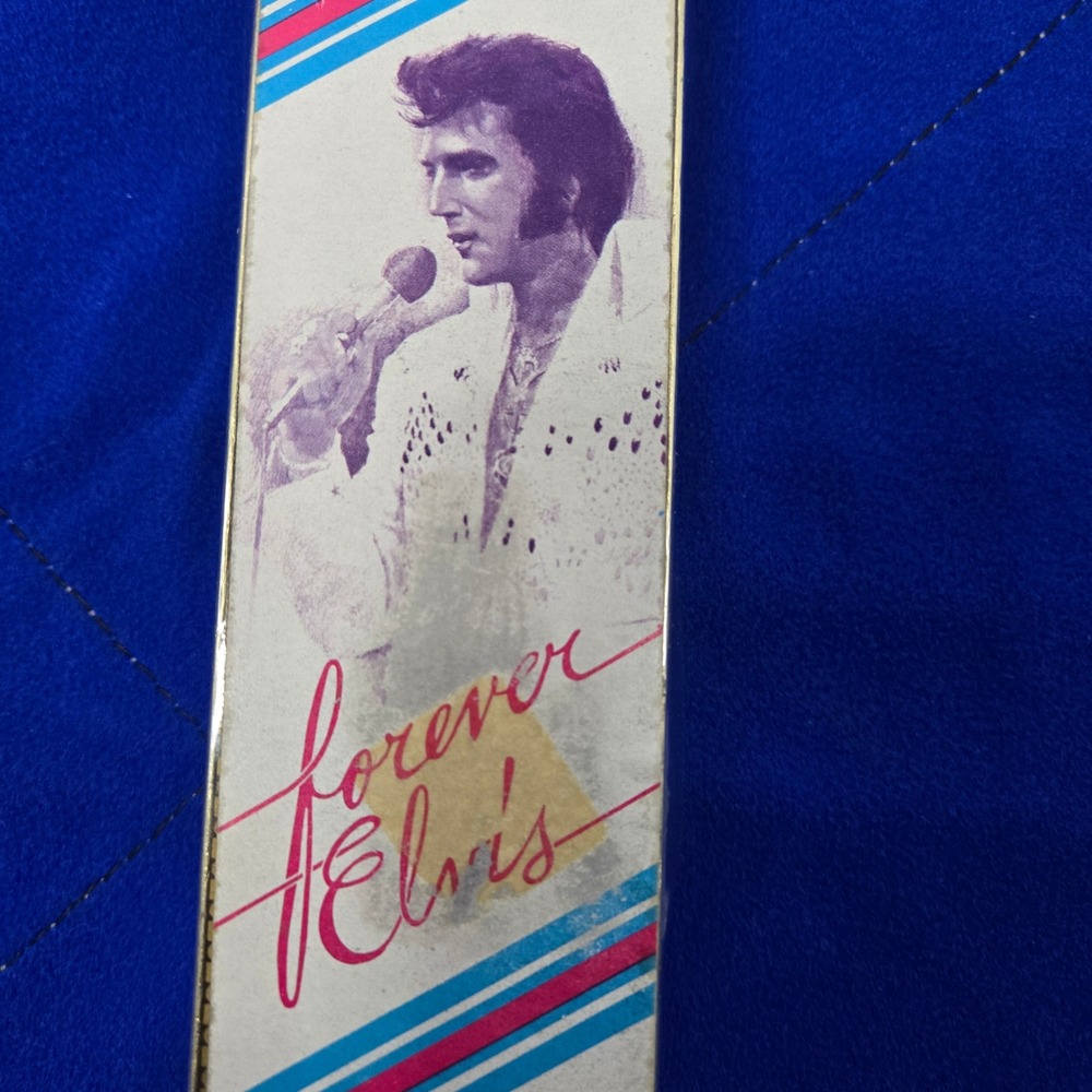 Vintage Forever Elvis Swiss Movement Watch Precision Watch Co Striped Strap Box
